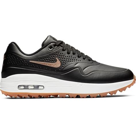 Nike Womens Air Max 1 G Golf Shoes Black/Bronze/White - Carl's Golfland