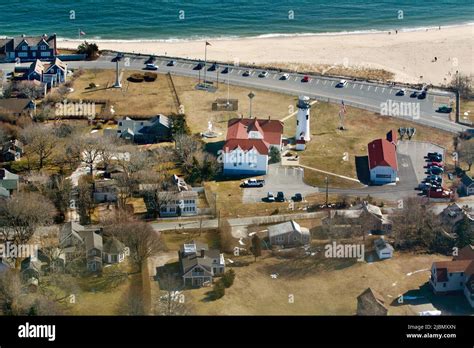 Historic Lighthouse and Coast Guard Station at Chatham, Cape Cod Stock Photo - Alamy