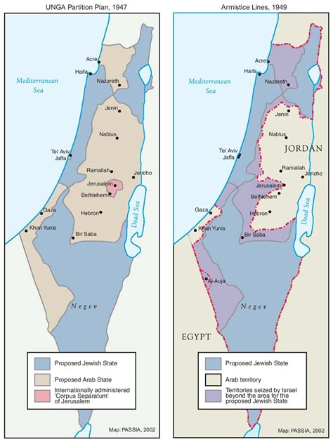 Map of the Partition of Israel and Palestine | World History Commons