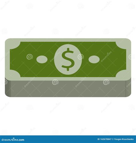 Stack of Dollar Bills Icon. Vector of Dollars Banknotes, Bundle of Money Stock Illustration ...