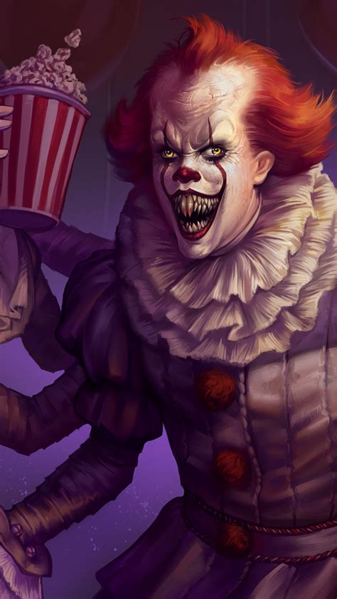 IT 2, Pennywise, Scary, Clown, Red Balloons, 4k HD Phone Wallpaper ...