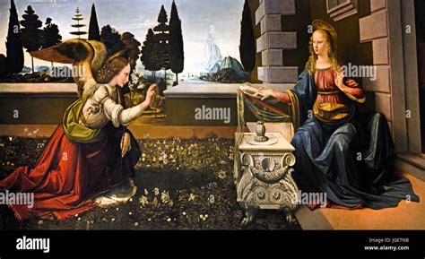 Leonardo Da Vinci Annunciation Painting