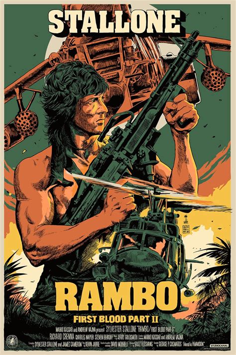 INSIDE THE ROCK POSTER FRAME BLOG: Francesco Francavilla Rambo First Blood Part 2 Movie Poster ...