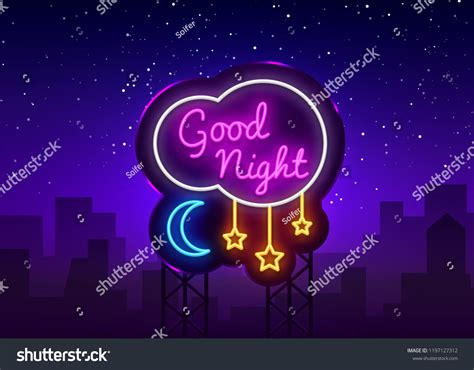 Good Night Neon Sign Good Night Stock Illustration 1197127312 | Shutterstock