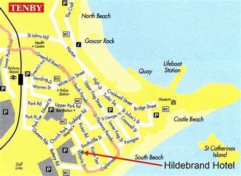 Map of Tenby