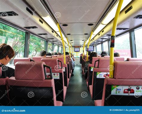 Hong Kong Double Decker Bus Interior Editorial Stock Image - Image: 22486364