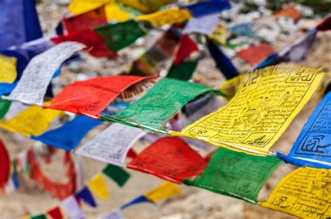 Premium Photo | Tibetan buddhism prayer flags lungta