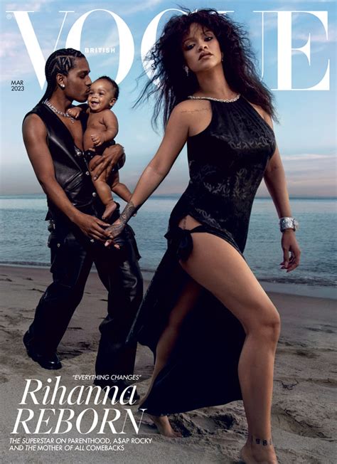 Rihanna & Son Cover ‘Vogue’ With A$AP Rocky – Hollywood Life