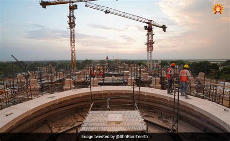 Ayodhya Ram Mandir Trust Shares Pics Of Under-Construction Temple