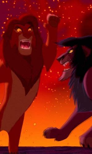 Lion King Scar And Simba Fight