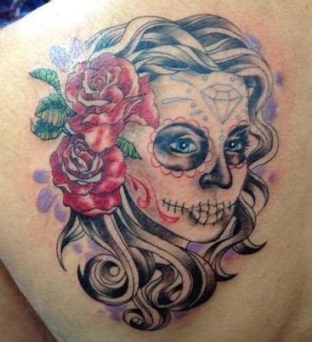 45 Gorgeous Day Of The Dead Women Tattoos • Tattoodo