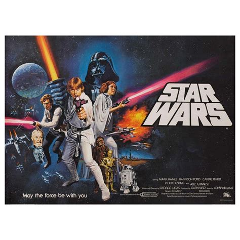 'Star Wars' Original Vintage Italian Movie Poster by Michelangelo Papuzza, 1977 at 1stDibs