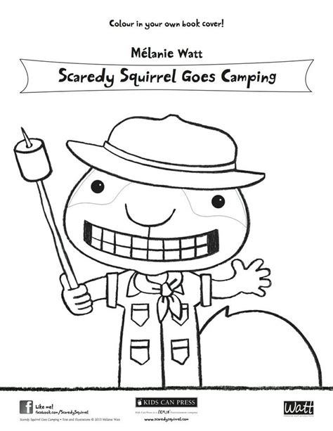 Scaredy Squirrel Coloring Pages - Coloring Home