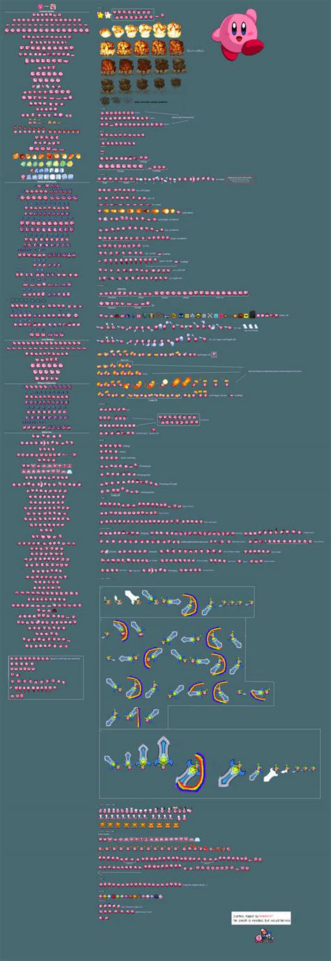 SMBHotS Kirby Sprite sheet by Mariopro008 on DeviantArt