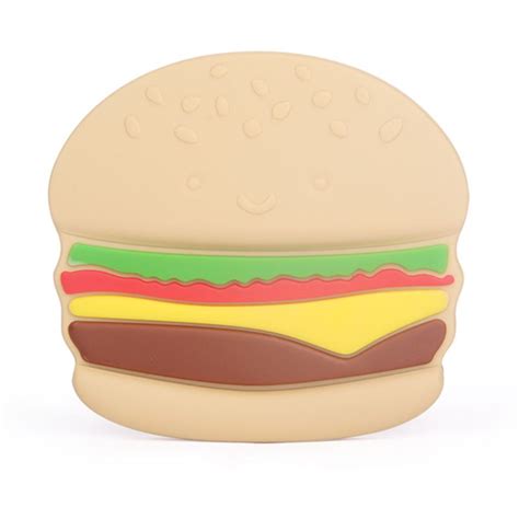 Silicone baby chew toys hamburger, wholesale baby gift silicone toys ...