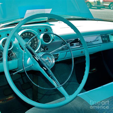 57 Chevy Bel Air Interior Photograph by Mark Dodd