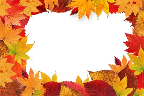 Fall Leaves Border Frame Png Clip Art Image Fall Leaf Border Free - Bank2home.com