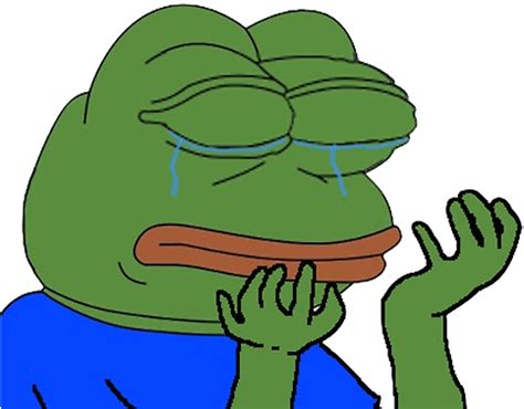 Crying Pepe Png - Pepe Cry Png - Free Transparent PNG Download - PNGkey