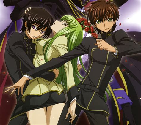 Code Geass C.C. Lelouch Lamperouge Suzaku Kururugi.Android wallpaper 2160×1920 – Kawaii Mobile