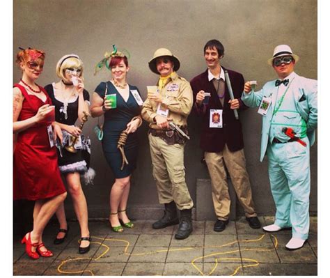 Clue Character Costumes Group Halloween