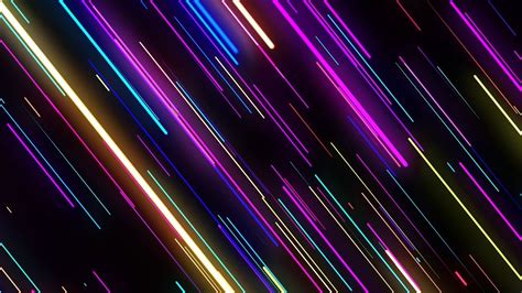 VJ Neon Lights Loops 4K Lines Background Colorful Laser Fly Through Animation Motion Graphic ...