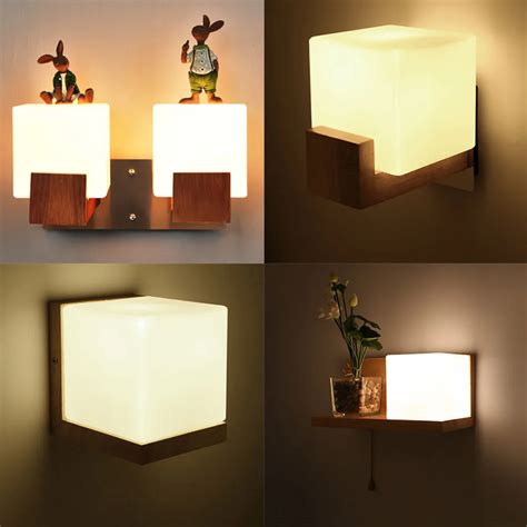 Wall Light Led Wall Mounted Bedside Reading Lamps 110 220v Stair Bedroom Wall Lighting ...