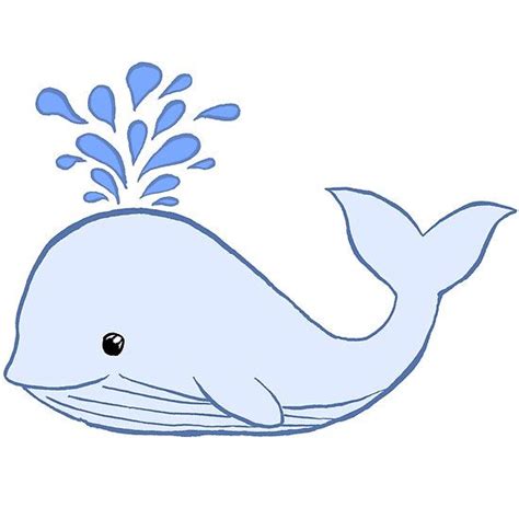 Blue Cartoon Whale by LegendOfZeldy | Cartoon whale, Cartoon drawings of animals, Whale drawing