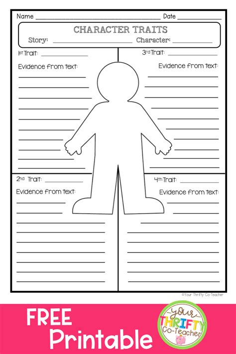 Character Traits Worksheet Pdf - Onlineworksheet.my.id