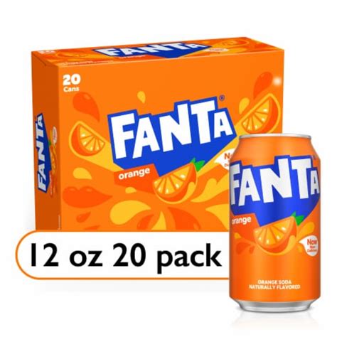 Fanta® Orange Caffeine Free Soda Cans, 20 pk / 12 fl oz - Fry’s Food Stores