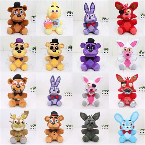 16pcs/set 25cm Five Nights At Freddy’s toy FNAF Nightmare Fredbear Golden Freddy plush Fazbear ...