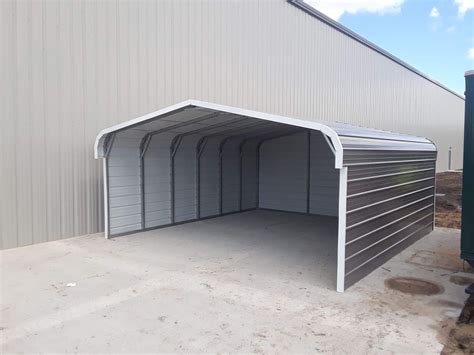 20x21x8 Metal Storage Carport in Ludington,Mi - Midwest Steel Carports