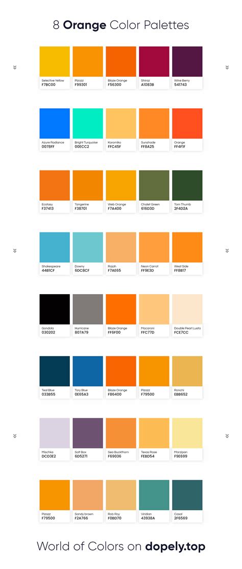 8 Orange Color Combinations | Behance