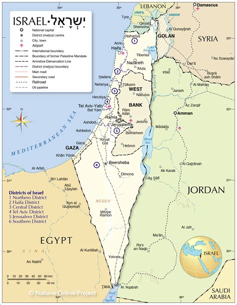 Middle East Map Israel Palestine - Danica Dominique