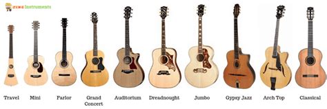 Types of Acoustic Guitars - Shape, Size, Sound & Suitability - Zing Instruments