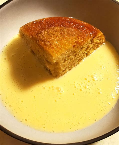 Golden Syrup Sponge Cake with Custard : r/FoodPorn