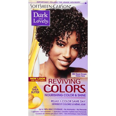 Softsheen-Carson Dark and Lovely Semi Permanent Hair Reviving, Nourishing Color & Shine, Eboni ...