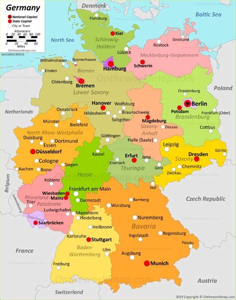 Germany Map | Maps of Federal Republic of Germany