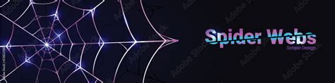 elegant purple spider web background banner with glitter light Stock Vector | Adobe Stock