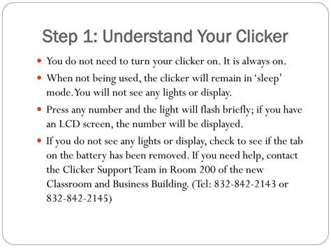 PPT - Clicker Instructions PowerPoint Presentation, free download - ID ...