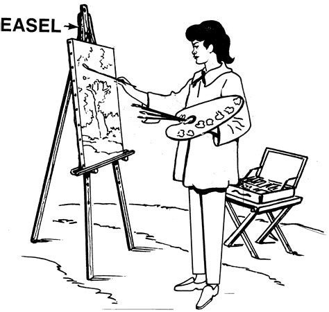 Easel Drawing at Edith Hornick blog