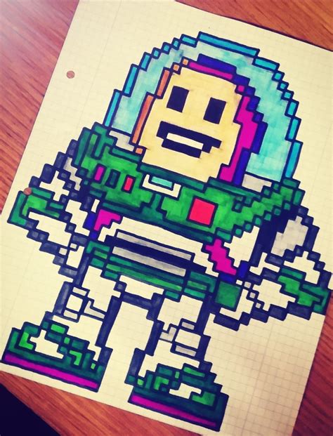 Buzz Lightyear💚als Pixel art. Von Toy Story. Liebe Grüße Pixel Art, Lightyears, Buzz Lightyear ...