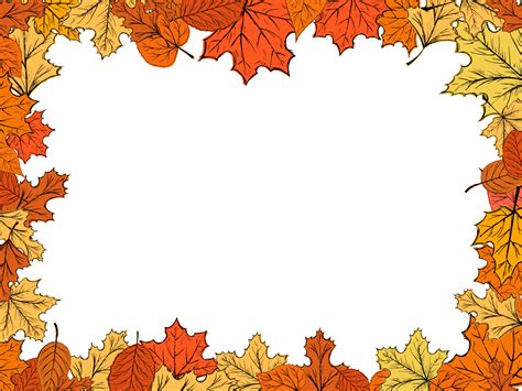 Autumn Leaf Frame Border (PNG Transparent) | OnlyGFX.com