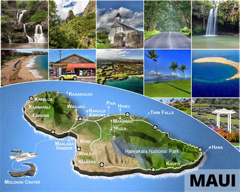 Maui Driving and Beaches Map | Boss Frog's Hawaii