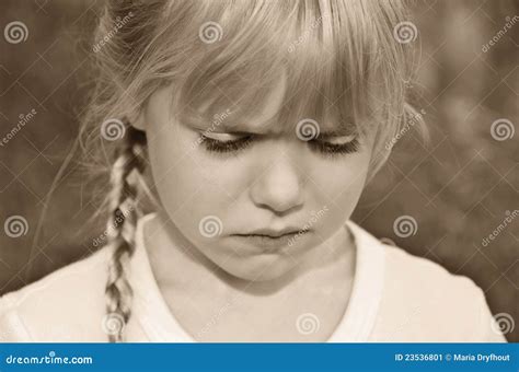 Little girl pouting stock image. Image of face, eyelashes - 23536801