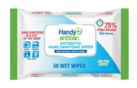 ANTISEPTIC HAND SANITIZING WIPES | HandyAntibac