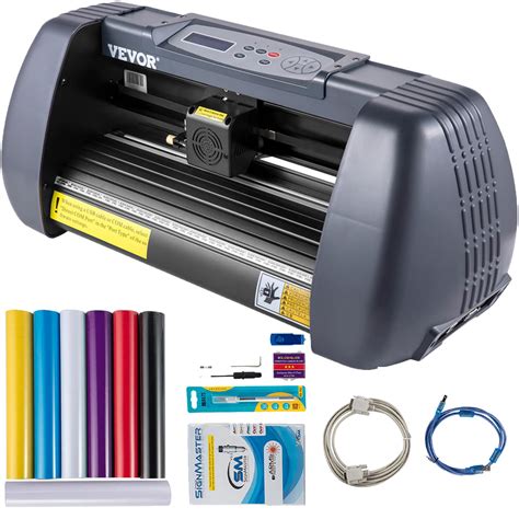 VEVOR Vinyl Cutter Machine, 375mm Vinyl Printer, Maximum Paper Feed 14 inch Plotter Printer with ...