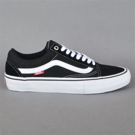 Vans Old Skool Pro Skate Shoes - Black/White - SKATE SHOES from Native Skate Store UK