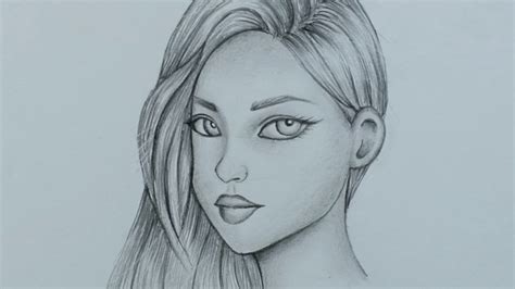 Pencil Sketches Of Girls Face - The raw aesthetic of sketches provides an honest image in which ...