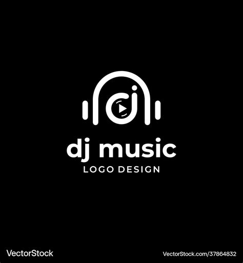 Dj logo Royalty Free Vector Image - VectorStock