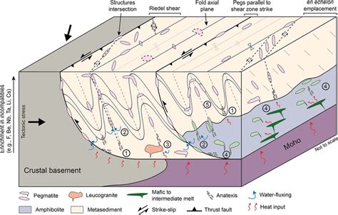 Schematic model of anatectic pegmatite melt formation and the main... | Download Scientific Diagram